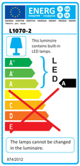 Dedra Delavniška svetilka 20W SMD LED, Economy, stojalo, IP65 - L1070-2