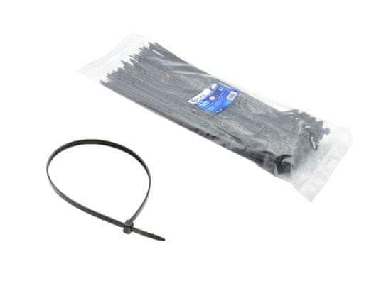 GEKO Črni najlonski vezivni trakovi -Trytki 300x7,6 mm UV 100 kosov (50)