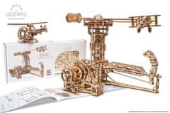 UGEARS 3D lesena mehanska sestavljanka leteči stroji