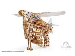 UGEARS 3D lesena mehanska sestavljanka izmetno letalo