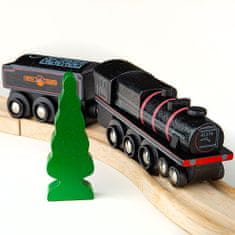 Bigjigs Rail Lesena replika lokomotive Black 5