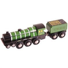 Bigjigs Rail Lesena replika lokomotive Flying Scotsman