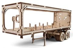 UGEARS 3D lesena mehanska sestavljanka Heavy Boy Traktor Trailer