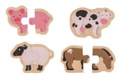 Bigjigs Toys Enostavne sestavljanke Kmečke živali