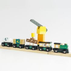 Le Toy Van tovorni vlak zelena