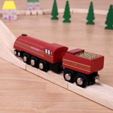 Bigjigs Rail replika lokomotive Duchess of Hamilton + 3 tiri