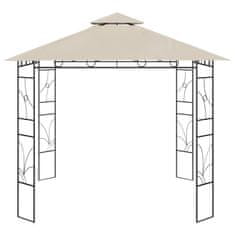 Vidaxl Paviljon 3x3x2,7 m krem 160 g/m2