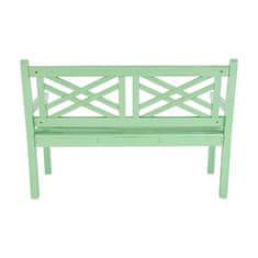 KONDELA Lesena vrtna klop Fabla 124 cm - neo mint