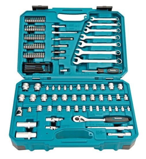 Makita E-06616 120-delni set ročnega orodja in vijačnih nastavkov