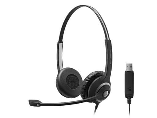 Epos Sennheiser Impact SC 260 USB slušalke z mikrofonom, črne