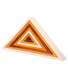 Bigjigs Toys Leseni zložljivi trikotniki