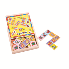 Bigjigs Toys Leseno domino z živalmi