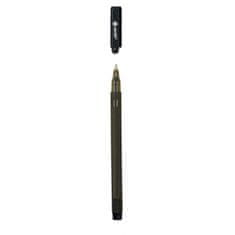 Astra ZENITH Pixel, Kroglično pero 0,5 mm, črno s pokrovčkom, 4 kosi, 201318019