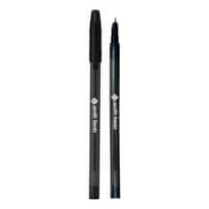 Astra ZENITH Handy, kroglično pero 0,7 mm, črno s pokrovčkom, 4 kosi, 201318010
