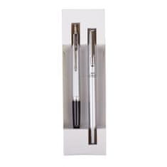 Astra ZENITH Metallic, kroglično pero 0,8 mm + nalivno pero, škatla, srebrna, 7120602