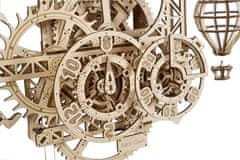 UGEARS 3D lesena mehanska sestavljanka stenska ura Aero