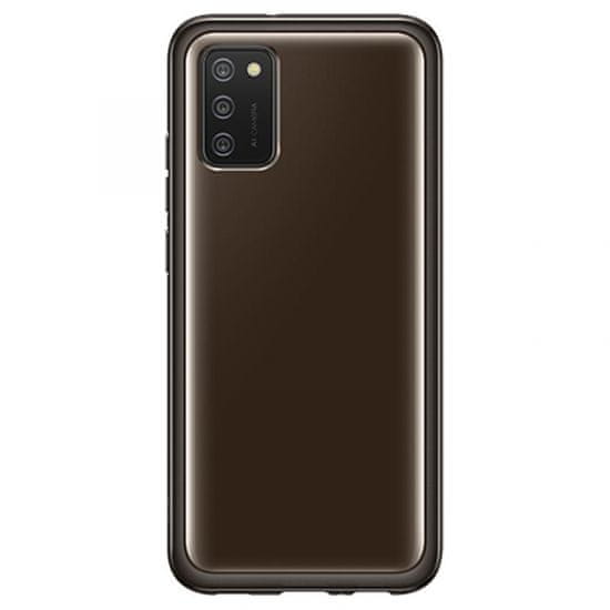 Samsung EF-QA026TBE ovitek za Galaxy A02s A025, prozorno-črn