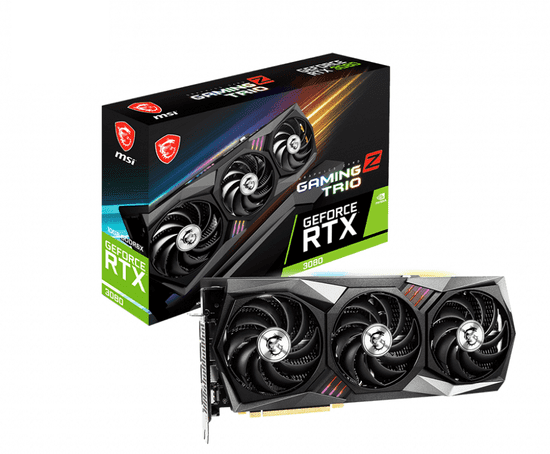 MSI GeForce RTX 3080 GAMING Z TRIO 10G LHR grafična kartica, 10 GB GDDR6X (V389-203R)