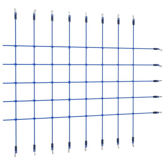 Greatstore Plezalna mreža 200x150 cm modra