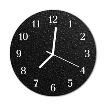 tulup.si Steklena okrogla ura Kapljice vode fi 30 cm