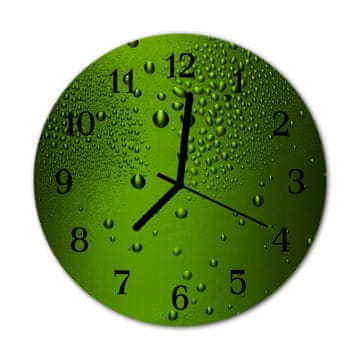 tulup.si Steklena okrogla ura Kapljice vode fi 30 cm Črne kazalke