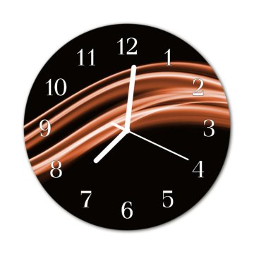 tulup.si Steklena okrogla ura Abstraktne linije fi 30 cm