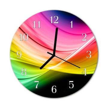 tulup.si Steklena okrogla ura Abstraktne linije fi 30 cm