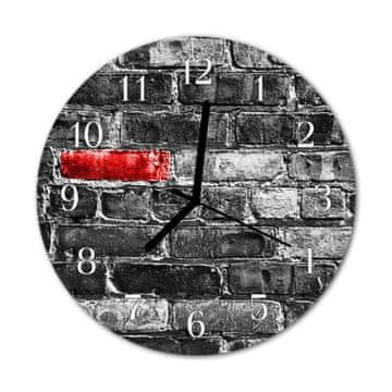 tulup.si Steklena okrogla ura Brick fi 30 cm