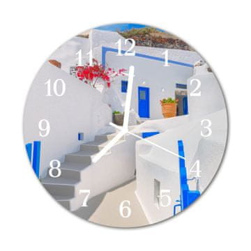 tulup.si Steklena okrogla ura Santorini fi 30 cm