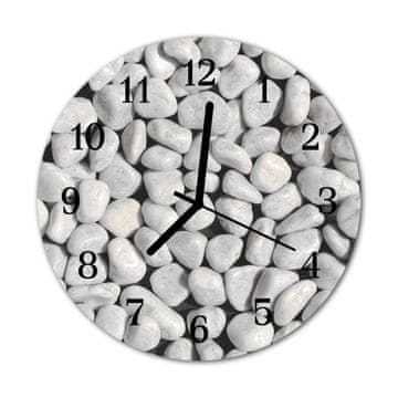 tulup.si Steklena okrogla ura Stones fi 30 cm Črne kazalke