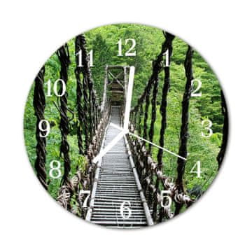 tulup.si Steklena okrogla ura Viseči most fi 30 cm