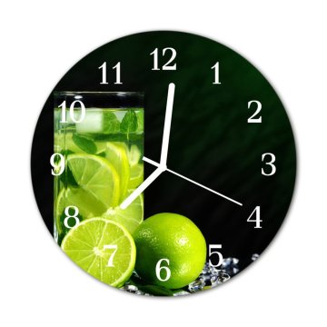 tulup.si Steklena okrogla ura Lime fi 30 cm