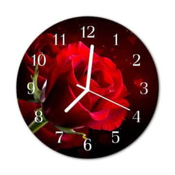 tulup.si Steklena okrogla ura Roses fi 30 cm