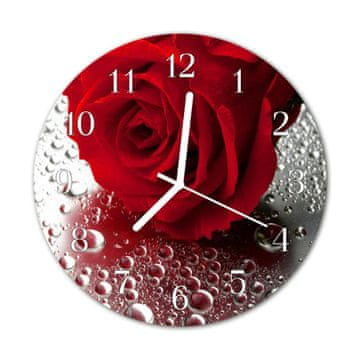 tulup.si Steklena okrogla ura Rose fi 30 cm