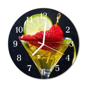 tulup.si Steklena okrogla ura Cocktail fi 30 cm
