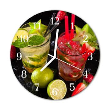 tulup.si Steklena okrogla ura Cocktail fi 30 cm