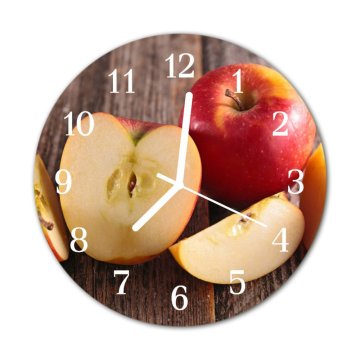 tulup.si Steklena okrogla ura Apple fi 30 cm