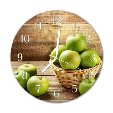 tulup.si Steklena okrogla ura Apple fi 30 cm