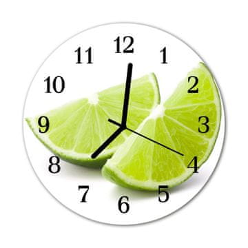tulup.si Steklena okrogla ura Lime fi 30 cm Črne kazalke