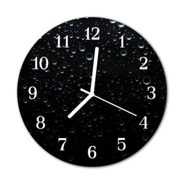 tulup.si Steklena okrogla ura Kapljice fi 30 cm