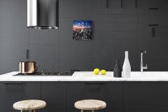 tulup.si Steklena kvadratna ura Mestne stavbe 30x30 cm