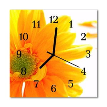 tulup.si Steklena kvadratna ura Flower 30x30 cm Črne kazalke
