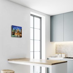 tulup.si Steklena kvadratna ura Mestne stavbe 30x30 cm