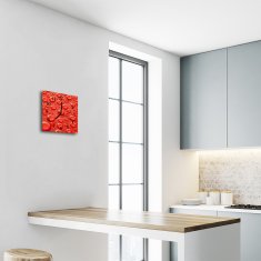 tulup.si Steklena kvadratna ura Vodne kapljice 30x30 cm Črne kazalke