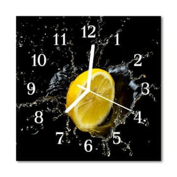 tulup.si Steklena kvadratna ura Lemon 30x30 cm