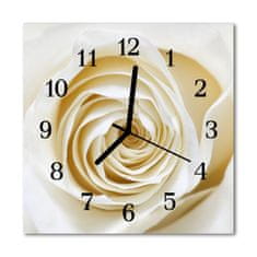 tulup.si Steklena kvadratna ura Rose 30x30 cm Črne kazalke