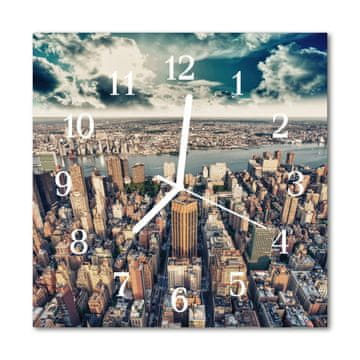 tulup.si Steklena kvadratna ura New york 30x30 cm