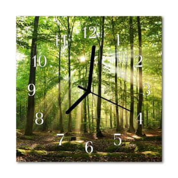 tulup.si Steklena kvadratna ura Narava forest 30x30 cm