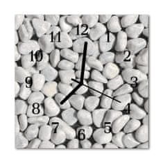 tulup.si Steklena kvadratna ura Stones 30x30 cm Črne kazalke