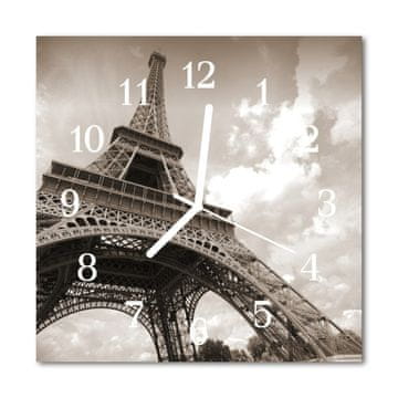 tulup.si Steklena kvadratna ura Pariz 30x30 cm